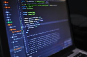 Computer screen displaying Ruby code script