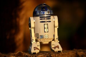 Star Wars R2-D2 droid in sunlight
